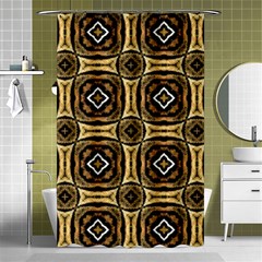 Faux Animal Print Pattern Shower Curtain 48  X 72  (small)  by GardenOfOphir