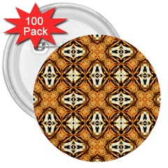 Faux Animal Print Pattern 3  Buttons (100 Pack) 