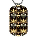 Faux Animal Print Pattern Dog Tag (One Side) Front