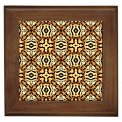 Faux Animal Print Pattern Framed Tiles by GardenOfOphir