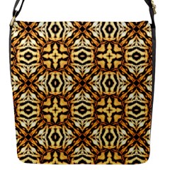 Faux Animal Print Pattern Flap Messenger Bag (s)