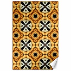 Faux Animal Print Pattern Canvas 24  X 36  by GardenOfOphir