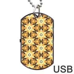 Faux Animal Print Pattern Dog Tag Usb Flash (one Side) by GardenOfOphir