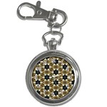 Faux Animal Print Pattern Key Chain Watches Front