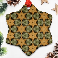 Faux Animal Print Pattern Ornament (snowflake) 