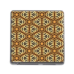 Faux Animal Print Pattern Memory Card Reader (square) by GardenOfOphir