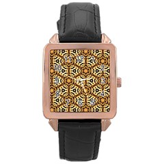 Faux Animal Print Pattern Rose Gold Watches by GardenOfOphir