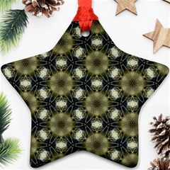 Faux Animal Print Pattern Star Ornament (two Sides)  by GardenOfOphir