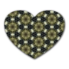 Faux Animal Print Pattern Heart Mousepads by GardenOfOphir