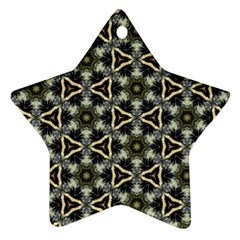 Faux Animal Print Pattern Ornament (star)  by GardenOfOphir