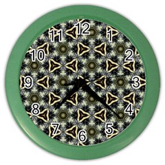 Faux Animal Print Pattern Color Wall Clocks by GardenOfOphir