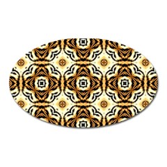 Faux Animal Print Pattern Oval Magnet by GardenOfOphir