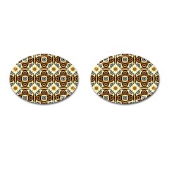 Faux Animal Print Pattern Cufflinks (oval) by GardenOfOphir