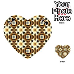 Faux Animal Print Pattern Playing Cards 54 (heart)  by GardenOfOphir