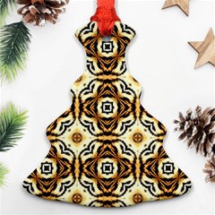 Faux Animal Print Pattern Ornament (christmas Tree)