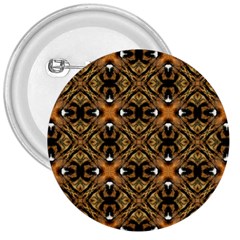 Faux Animal Print Pattern 3  Buttons