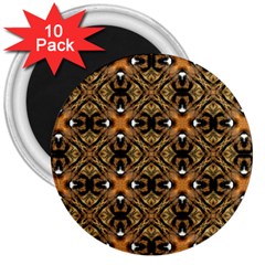 Faux Animal Print Pattern 3  Magnets (10 pack) 