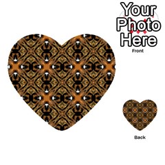 Faux Animal Print Pattern Multi-purpose Cards (Heart) 