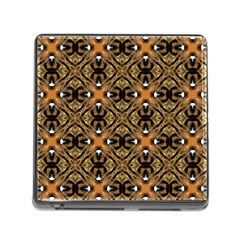 Faux Animal Print Pattern Memory Card Reader (Square)