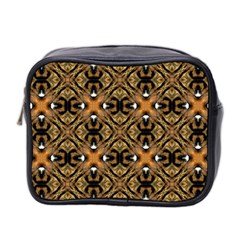 Faux Animal Print Pattern Mini Toiletries Bag 2-Side