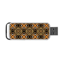 Faux Animal Print Pattern Portable USB Flash (One Side)