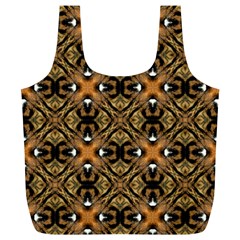 Faux Animal Print Pattern Full Print Recycle Bags (L) 