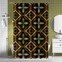 Faux Animal Print Pattern Shower Curtain 48  X 72  (small)  by GardenOfOphir