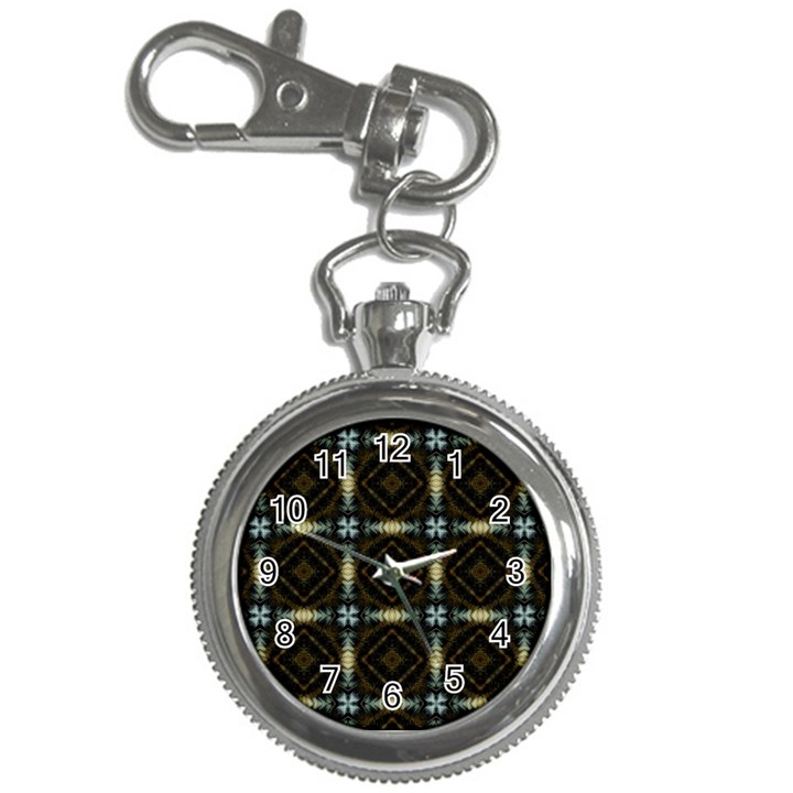 Faux Animal Print Pattern Key Chain Watches