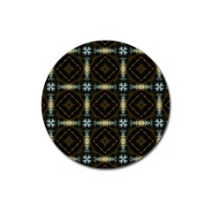 Faux Animal Print Pattern Magnet 3  (round) by GardenOfOphir