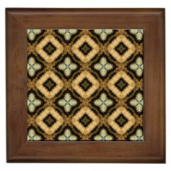 Faux Animal Print Pattern Framed Tiles by GardenOfOphir