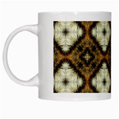 Faux Animal Print Pattern White Mugs by GardenOfOphir