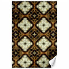 Faux Animal Print Pattern Canvas 24  X 36  by GardenOfOphir