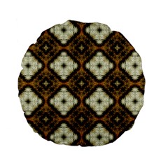 Faux Animal Print Pattern Standard 15  Premium Flano Round Cushions by GardenOfOphir