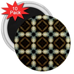 Faux Animal Print Pattern 3  Magnets (10 Pack)  by GardenOfOphir