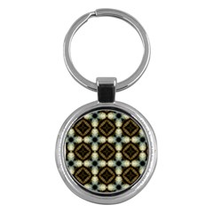 Faux Animal Print Pattern Key Chains (round)  by GardenOfOphir