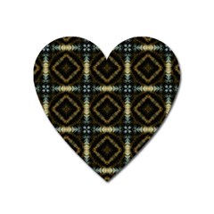 Faux Animal Print Pattern Heart Magnet by GardenOfOphir