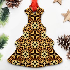 Faux Animal Print Pattern Ornament (christmas Tree) by GardenOfOphir