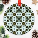 Faux Animal Print Pattern Ornament (Round)  Front