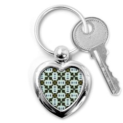 Faux Animal Print Pattern Key Chains (heart)  by GardenOfOphir