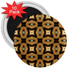 Faux Animal Print Pattern 3  Magnets (10 Pack)  by GardenOfOphir