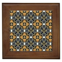 Faux Animal Print Pattern Framed Tiles