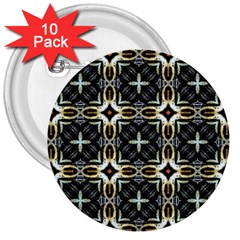 Faux Animal Print Pattern 3  Buttons (10 Pack)  by GardenOfOphir