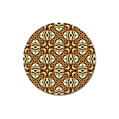 Faux Animal Print Pattern Magnet 3  (round) by GardenOfOphir