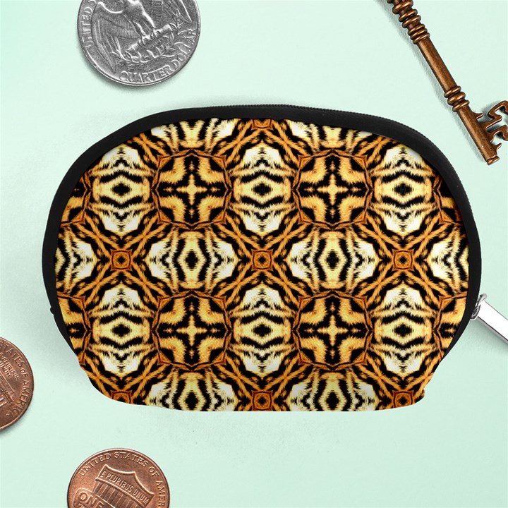 Faux Animal Print Pattern Accessory Pouches (Medium) 