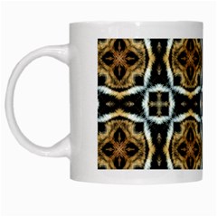 Faux Animal Print Pattern White Mugs by GardenOfOphir