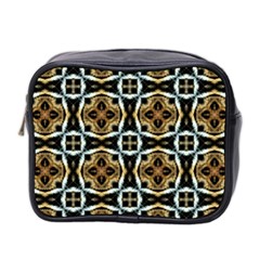 Faux Animal Print Pattern Mini Toiletries Bag 2-Side