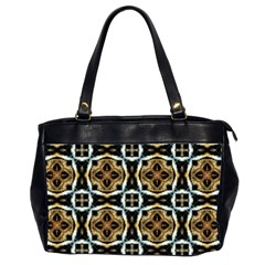 Faux Animal Print Pattern Office Handbags (2 Sides) 