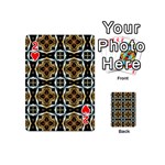 Faux Animal Print Pattern Playing Cards 54 (Mini)  Front - Heart2