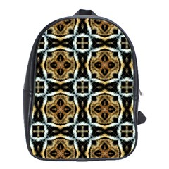 Faux Animal Print Pattern School Bags (XL) 