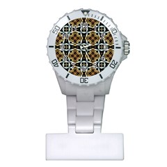 Faux Animal Print Pattern Nurses Watches